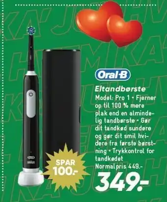 Bilka Oral-b eltandbørste tilbud