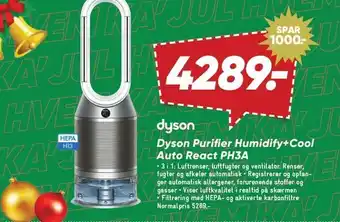 Bilka Dyson purifier humidify+cool auto react ph3a tilbud