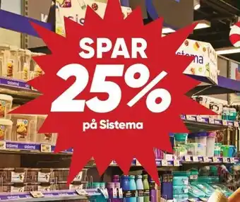 Bilka Spar 25% på sistema tilbud