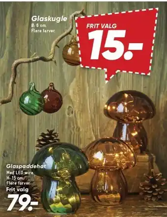 Bilka Glaskugle tilbud