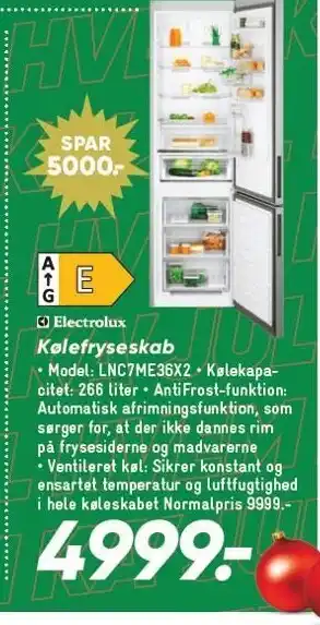 Bilka Electrolux kølefryseskab tilbud