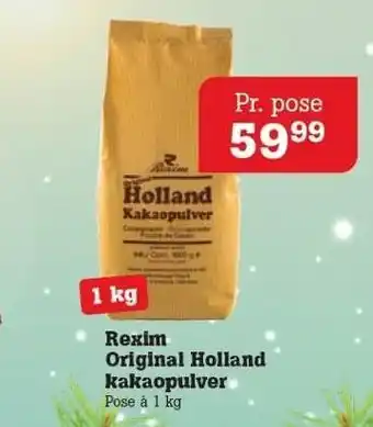 Poetzsch Padborg Rexim original holland kakaopulver tilbud