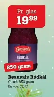 Poetzsch Padborg Beauvais rødkål tilbud