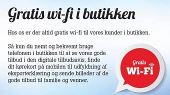 Poetzsch Padborg Gratis wi-fi i butikken tilbud