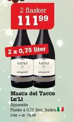 Poetzsch Padborg Masca del tacco lu'li 2 x 0,75 liter tilbud