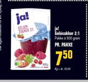 Poetzsch Padborg Ja! gelesukker 2:1 tilbud