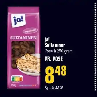 Poetzsch Padborg Ja! sultaniner tilbud