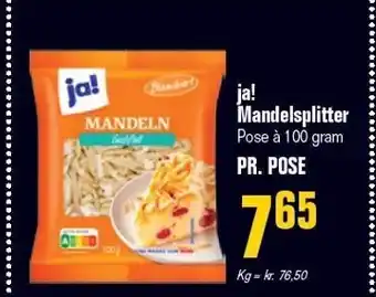 Poetzsch Padborg Ja! mandelsplitter tilbud