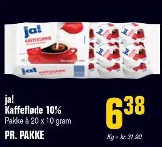 Poetzsch Padborg Ja! kaffefløde 10% tilbud