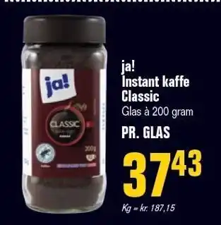 Poetzsch Padborg Ja! instant kaffe classic tilbud