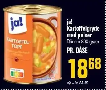 Ja! kartoffelgryde med pølser
