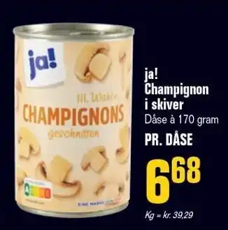 Poetzsch Padborg Ja! champignon i skiver tilbud