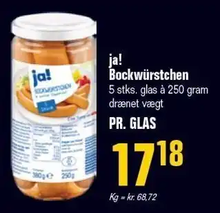 Poetzsch Padborg Ja! bockwürstchen tilbud