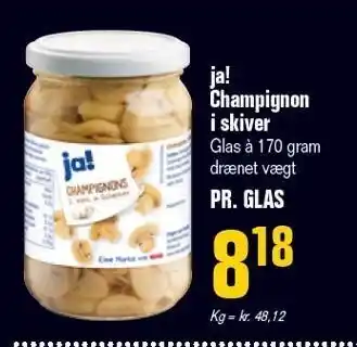 Poetzsch Padborg Ja! champignon i skiver tilbud