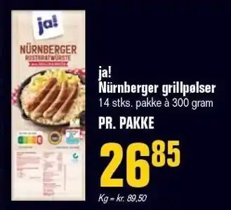 Poetzsch Padborg Ja! nürnberger grillpølser tilbud