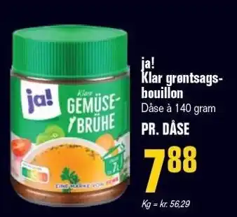 Poetzsch Padborg Ja! klar grøntsagsbouillon tilbud