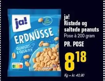 Poetzsch Padborg Ja! ristede og saltede peanuts tilbud