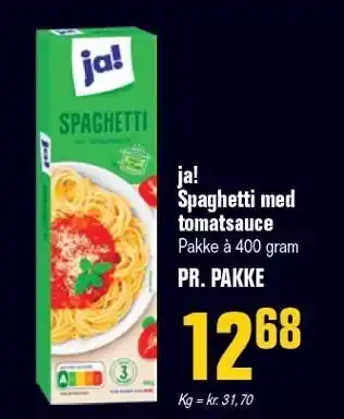 Poetzsch Padborg Ja! spaghetti med tomatsauce tilbud