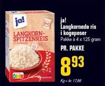 Poetzsch Padborg Ja! langkornede ris i kogeposer tilbud