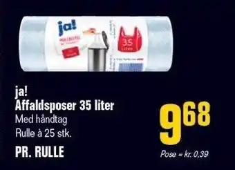 Poetzsch Padborg Ja! affaldsposer 35 liter tilbud