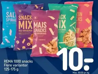 Rema 1000 snacks