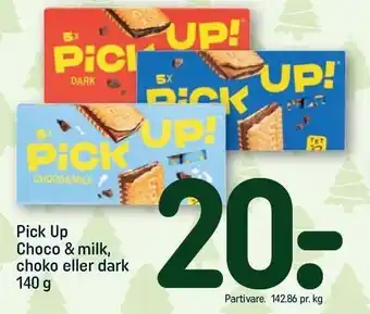 Pick up choko & milk, choko eller dark
