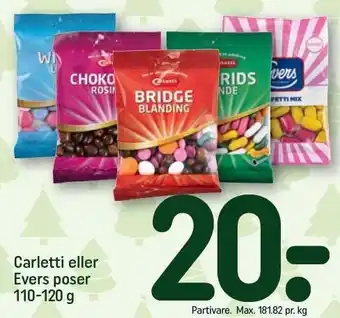REMA 1000 Carletti eller evers poser tilbud