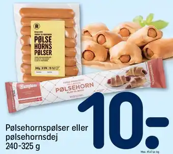 REMA 1000 Pølsehornspølser eller pølsehornsdej tilbud