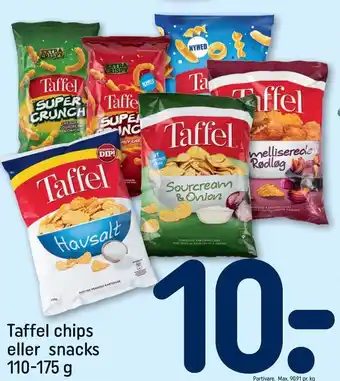 REMA 1000 Taffel chips eller snacks tilbud