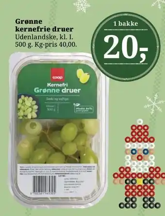 Dagli'Brugsen Grønne kernefrie druer tilbud