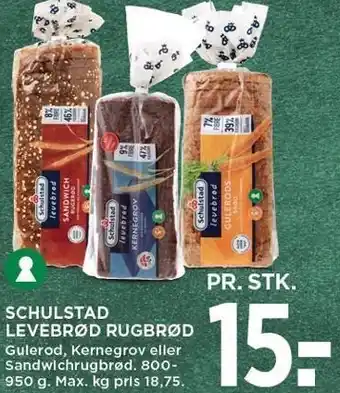MENY Schulstad levebrød rugbrød tilbud
