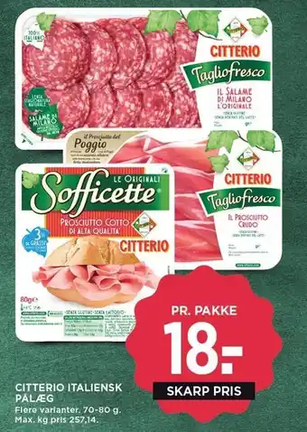 MENY Citterio italiensk pålæg tilbud
