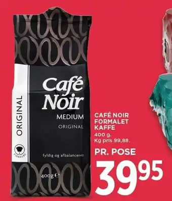 MENY Café noir formalet kaffe tilbud