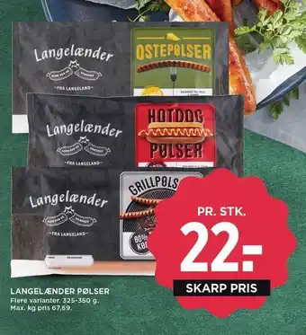 MENY Langelænder pølser tilbud