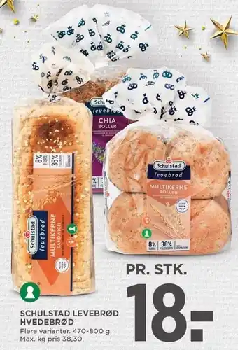 MENY Schulstad levebrød hvedebrød tilbud