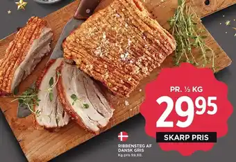 MENY Ribbensteg af dansk gris tilbud