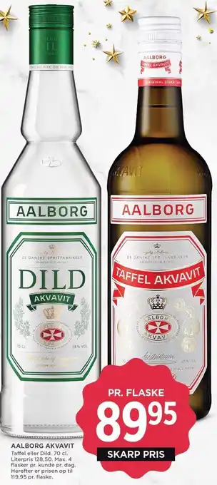 MENY Aalborg akvavit tilbud