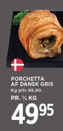 MENY Porchetta af dansk gris tilbud