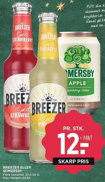 MENY Breezer eller somersby tilbud