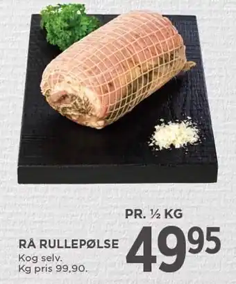 MENY Rå rullepølse tilbud