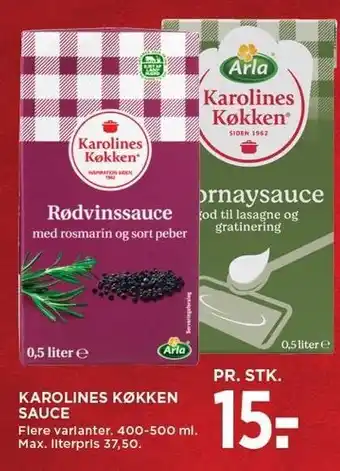 MENY Karolines køkken sauce tilbud