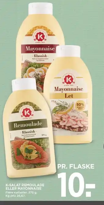 MENY K-salat remoulade eller mayonnaise tilbud