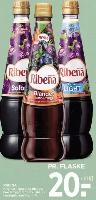 MENY Ribena 85 cl. ' tilbud