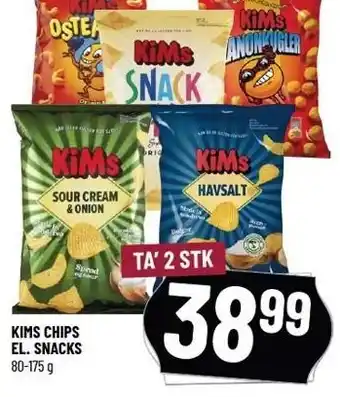 Løvbjerg Kims chips el. snacks tilbud