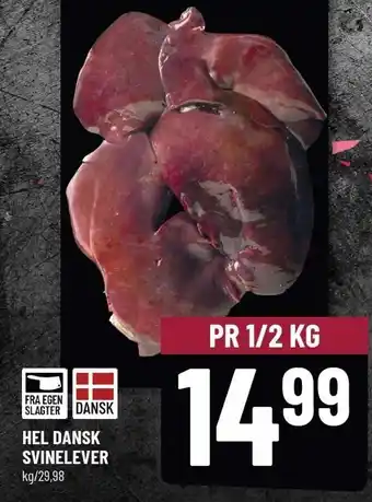 Hel dansk svinelever