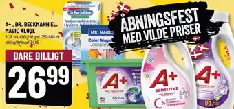 Løvbjerg A+, dr. beckmann el. magic klude tilbud