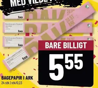 Løvbjerg Bagepapir i ark tilbud