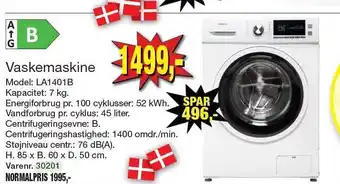 Harald Nyborg Vaskemaskine tilbud