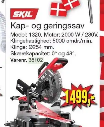 Harald Nyborg Skil kap- og geringssav tilbud