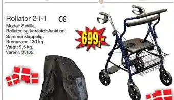 Harald Nyborg Rollator 2-i-1 tilbud